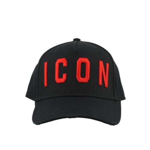 Mũ Dsquared2 Icon Red And Black Baseball Cap In M002 Nero Màu Đen-3