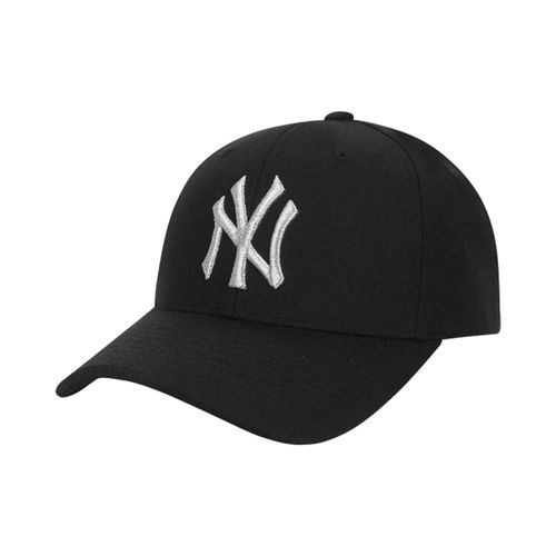 Mũ MLB Unisex Cap New York Yankees Màu Đen Chữ Thêu Chỉ Bạc