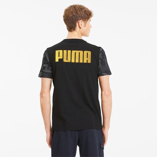 Áo Thun Puma Summer Print Men's Aop Tee Màu Xám Đen-4