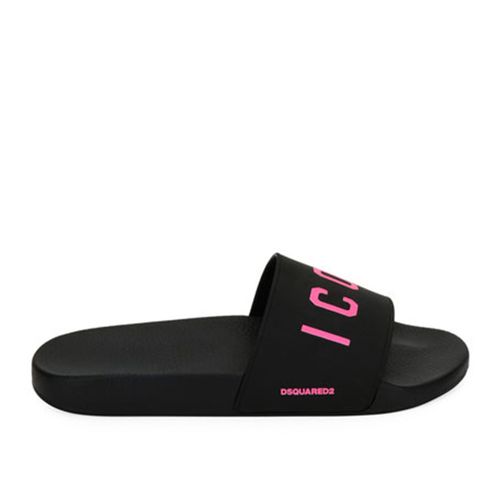 Dép Dsquared2 Men's Gomma Slide Sandals Màu Đen-2