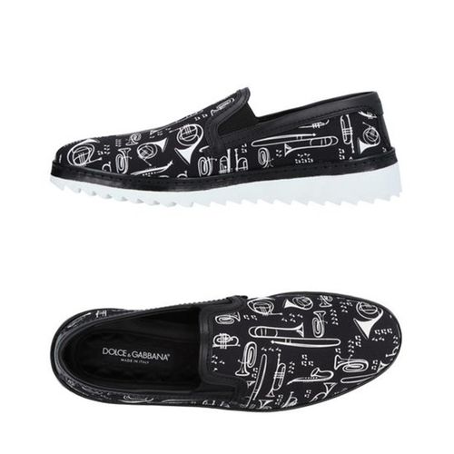 Giày Slip On Dolce & Gabbana Sneakers 11466563VC-Black Footwear Màu Đen