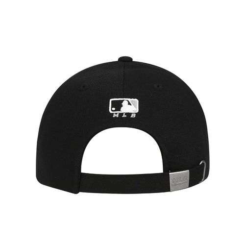 Mũ MLB Metal Logo Adjustable Cap La Dodgers Màu Đen Chữ Trắng-2