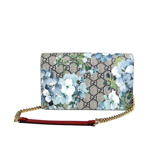 Túi Đeo Vai Gucci Women's Blue Bloom Supreme Canvas Chain Shoulder Bag - Túi xách - Vua Hàng Hiệu