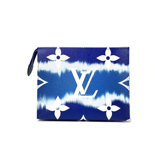 Túi Nữ Louis Vuitton LV Escale Toiletry Pouch 26 Monogram Màu Xanh Blue