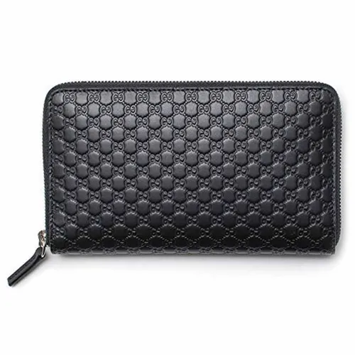 Ví Gucci Black Wallet Gg Guccissima Mini Large Zippy Màu Đen