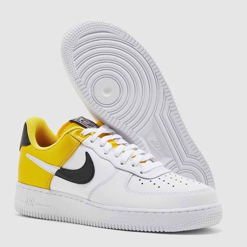 Giày Nike Air Force 1 Low NBA Gold Satin (BQ4420-700) Màu Trắng Vàng-4