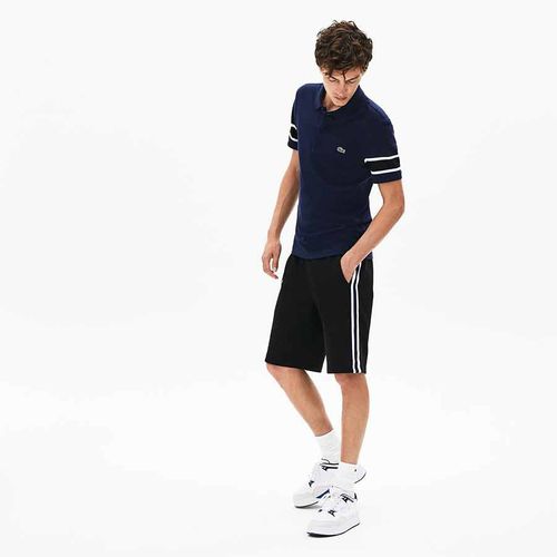 Áo Nam Lacoste Slim Fit Contrast Striped Stretch Cotton Piqué Polo Shirt Size XS-2