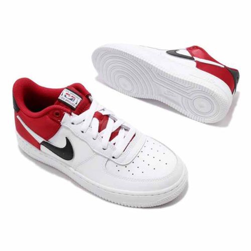 Giày Sneaker Nike Air Force 1 LV8 1 GS AF1 NBA Red Màu Trắng Đỏ-5