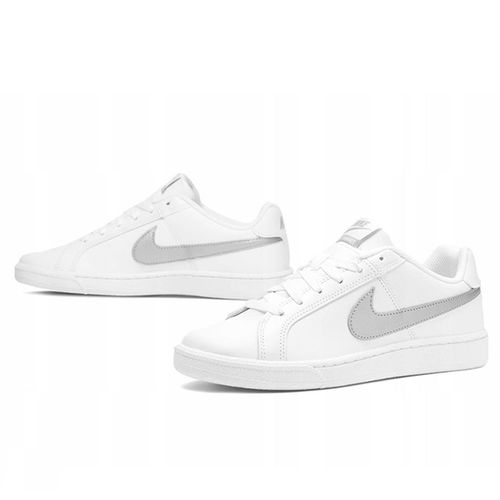 Giày Sneaker Nike Court Royale White Silver Leather 749867-100 Màu Trắng Size 38.5