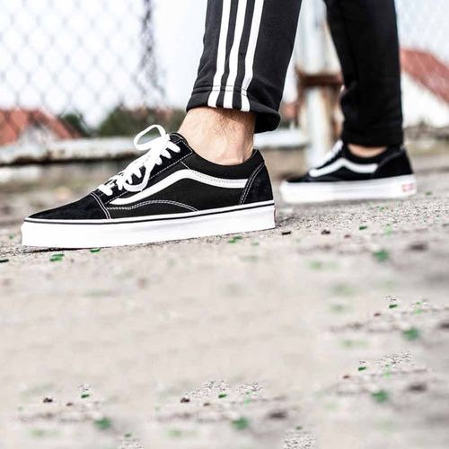 Giày Sneakers Vans Old Skool Black/White VN000D3HY28 Màu Đen Trắng Size 43-1