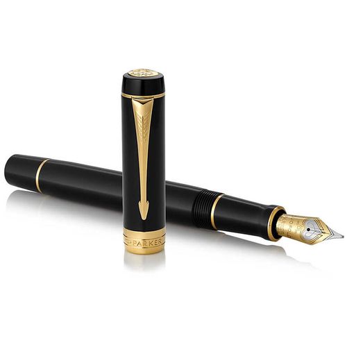 Bút Máy Parker Duofold Classic Black GT Fountain Pen Màu Đen-4
