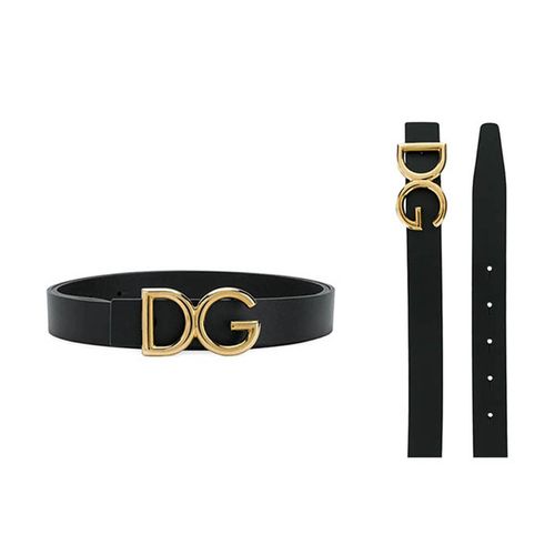 Thắt Lưng Dolce & Gabbana DG Buckle Belt Bản 3,5cm Size 90cm Màu Đen-1