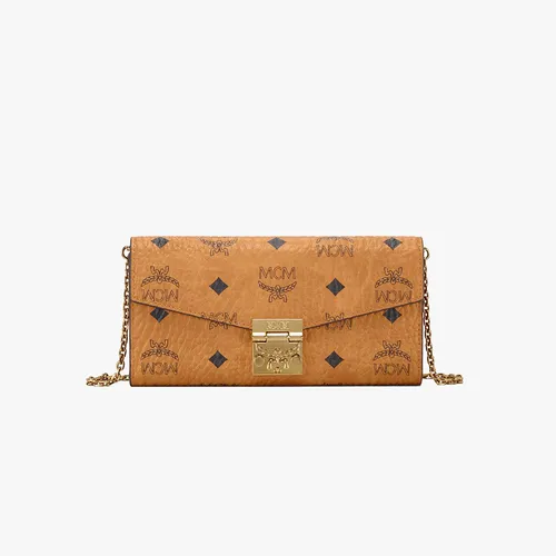 Ví MCM Patricia Crossbody Wallet in Visetos Màu Nâu - Túi xách - Vua Hàng Hiệu