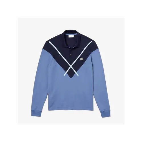 Áo Polo Lacoste De Hombre Lacoste Made In France Regular Fit Màu Xanh Size S