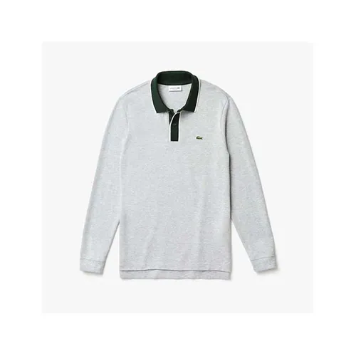 Áo Polo Lacoste Men's Regular Fit Cotton Piqué Polo Shirt Màu Xám Size L