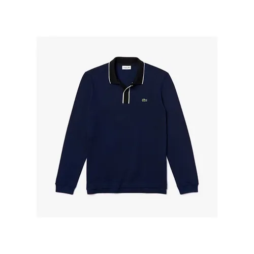 Áo Polo Lacoste Men's Regular Fit Cotton Piqué Polo Shirt Màu Xanh Navy Size M