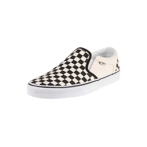Giày Vans Asher Slip On Checkerboards Màu Trắng - Đen Size 40