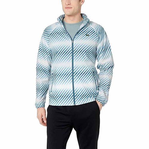 Áo Gió Lacoste Mens Sport Long Sleeve All Over Print Wind Jacket Warm Up Jacket Size S