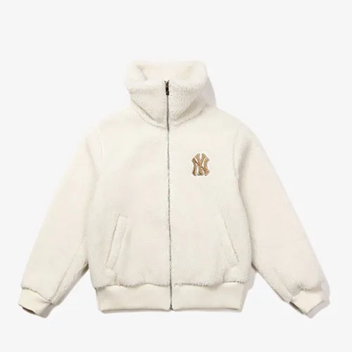 Áo Khoác MLB Women's Wool Fleece Jacket 31JPF4061-50L Màu Trắng Size S - Thời trang - Vua Hàng Hiệu