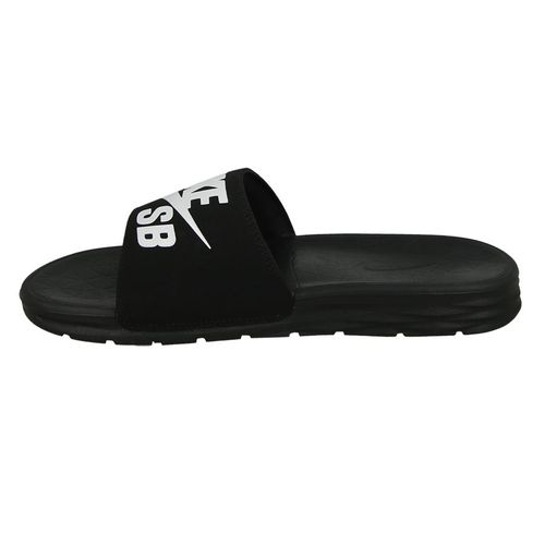 Dép Nike Scarpe Benassi Solarsoft SB Sandals Black White Màu Đen Size 38.5