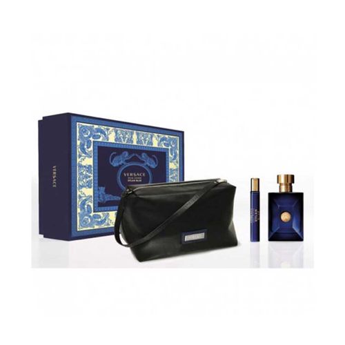 Set Nước Hoa Versace Blue Dylan Pour Homme (EDT 100ml & EDT 10ml & Travel Bag)