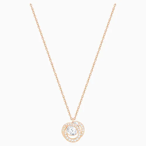 Dây Chuyền Swarovski Generation Pendant, White, Rose-Gold Tone Plated