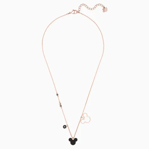 Dây Chuyền Swarovski Mickey & Minnie Pendant, Multi-Colored, Rose-Gold Tone Plated