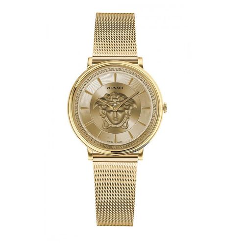 Đồng Hồ Nữ Versace V-Circle Medusa Watch VE8102219 38mm Màu Vàng Gold