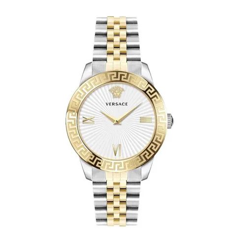 Đồng hồ - Đồng Hồ Unisex Versace Greca Signature 38mm VEVC00519 Màu Demi (Vàng-Bạc) - Vua Hàng Hiệu