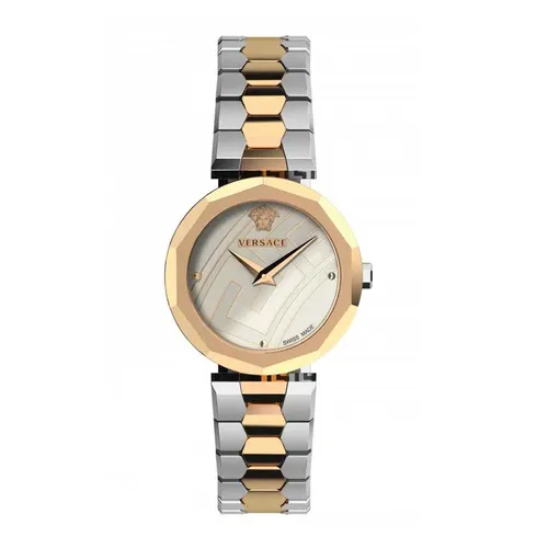 Đồng hồ - Đồng Hồ Nữ Versace Idyia Swiss Quartz Stainless Steel Ladies Watch VEV500519 30mm Màu Demi (Vàng-Bạc) - Vua Hàng Hiệu