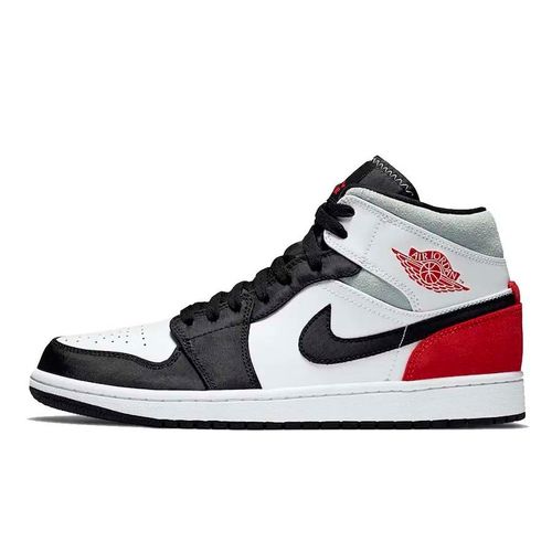 Giày Nike Jordan 1 Mid Se Red Black Toe Màu Đỏ Trắng Size 41-2