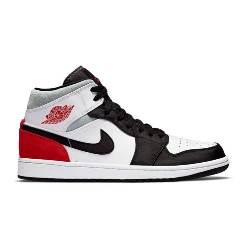 Giày Nike Jordan 1 Mid Se Red Black Toe Màu Đỏ Trắng Size 41-4