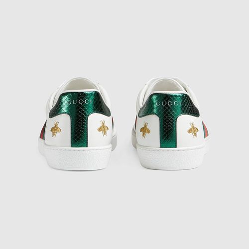 Giày Sneaker Gucci Men's Ace Embroidered Màu Trắng Size 40.5-3