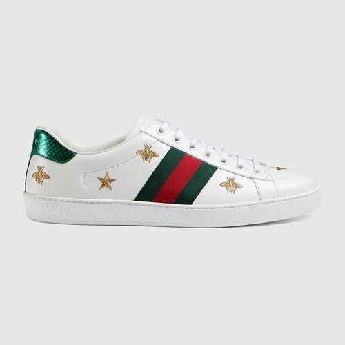 Giày Sneaker Gucci Men's Ace Embroidered Màu Trắng Size 40.5-4