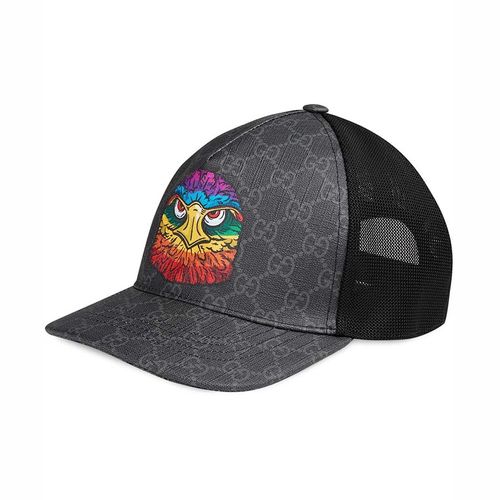 Mũ Gucci Supreme Baseball Hat With Eagle Màu Đen-2