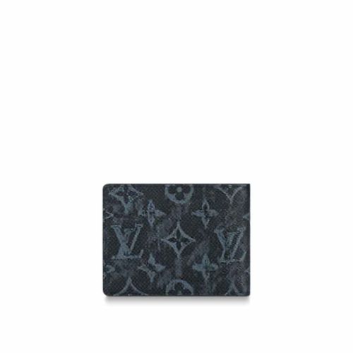 Ví Nam Louis Vuitton LV Multiple Wallet Autres Toiles Monogram In Black M80017 Màu Đen-3