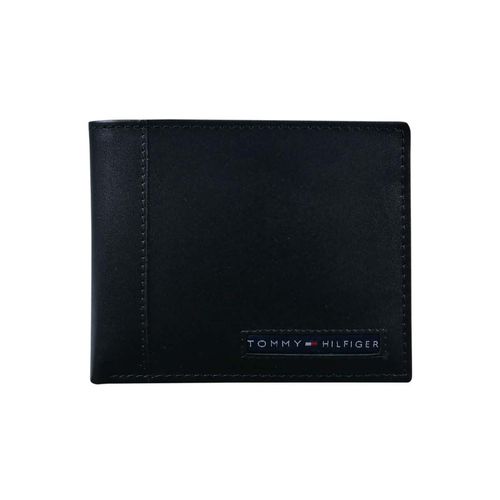 Ví Nam Tommy Hilfiger Men's Thin Sleek Casual Bifold Wallet Tan Màu Đen