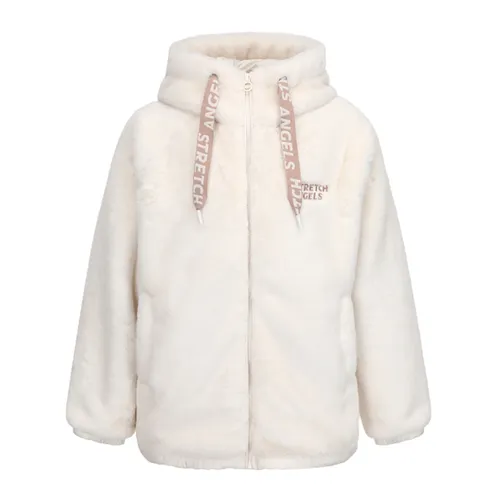 Áo Hoodie Stretch Angels Eco Fur Zipup SRSS71041-IV Màu Trắng Sữa Size S