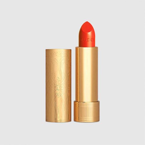 Son Gucci Rouge À Lèvres Satin Lipstick 302 Agatha Orange Màu Đỏ Cam