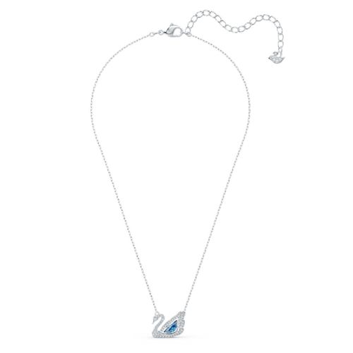 Dây Chuyền Swarovski Dancing Swan Necklace, Blue, Rhodium Plated 5533397-1