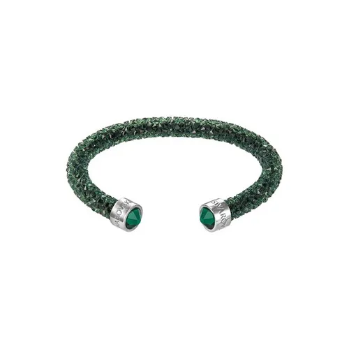 Vòng Đeo Tay Swarovski Crystaldust Cuff, Green, Stainless Steel Size M