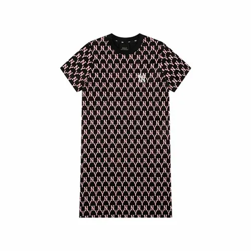Váy MLB Women's Monogram Allover Midi Dress New York Yankees Màu Đen Size S