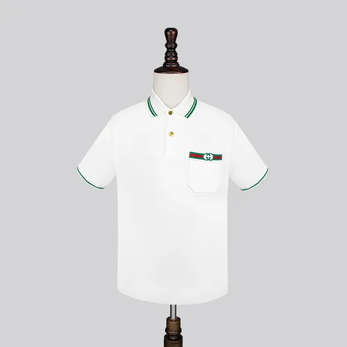 Áo Polo Gucci Short-Sleeve Shirt Màu Trắng