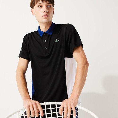 Áo Polo Lacoste Men's Sport Colourblock Mesh Breathable Piqué Tennis Polo Shirt Size L-4