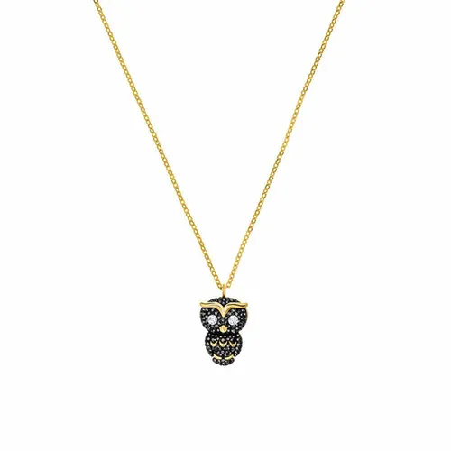 Dây Chuyền Swarovski Women's Imitation Crystal Necklace Ladylike Owl Design Necklace Accessory