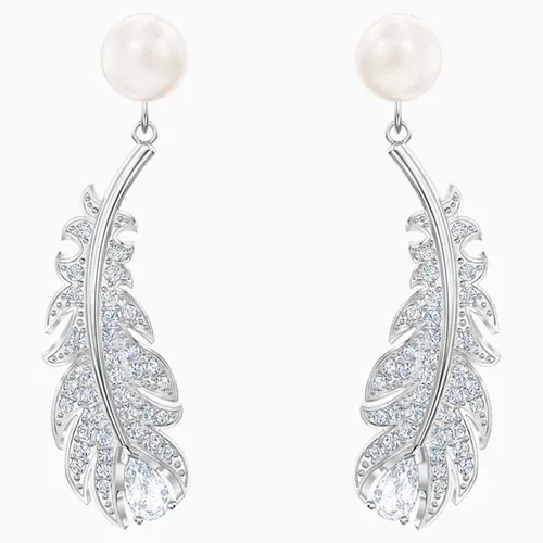Khuyên Tai Swarovski Nice Pierced Earrings White Rhodium Plated - Trang sức - Vua Hàng Hiệu