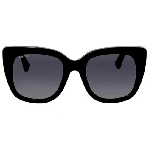 Kính Mát Gucci Grey Gradient Square Ladies Sunglasses GG0163S 001 51 Màu Xám