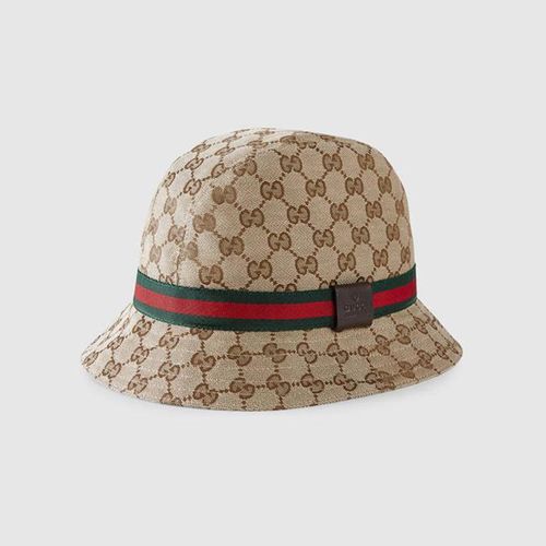 Mũ Gucci Ssima Soft Web Fedora Hat Màu Nâu Size L-1