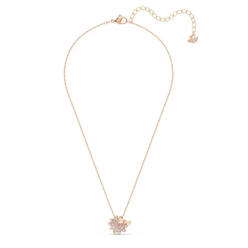 Set Dây Chuyền Và Khuyên Tai Swarovski Eternal Flower Dragonfly Set, Pink, Rose-Gold Tone Plated 5518141