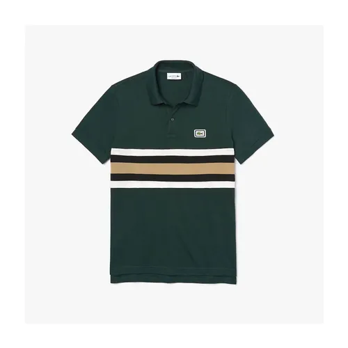 Áo Polo Lacoste Men's Regular Fit Thick Cotton Piqué Polo Shirt PH8798-52 Màu Xanh Green Size S
